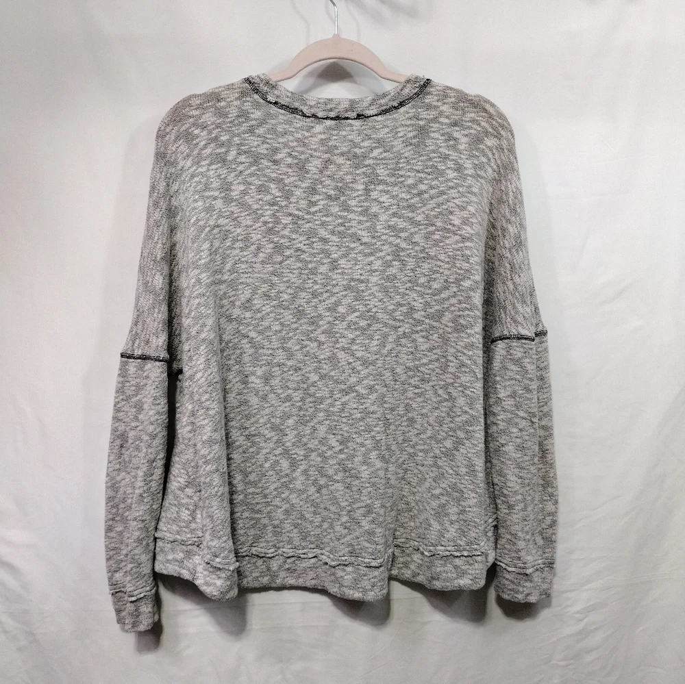Free People Beach Sleep to Dream Top Womens XS Heather Gray Comfy Beach Vacation - Picture 7 of 10